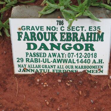 DANGOR Farouk Ebrahim -2018