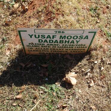 DADABHAY Yusaf Moosa -2008