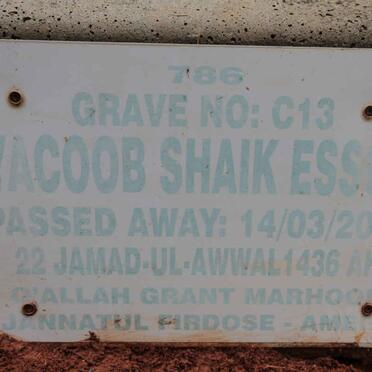 ESSOP Yacob Shaik -2015