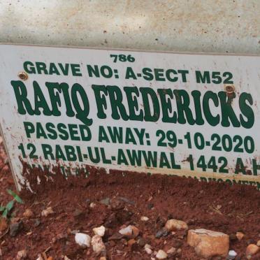 FREDERICKS Rafiq -2020