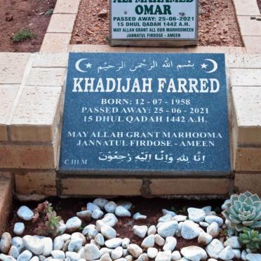 FARRED Khadijah 1958-2021