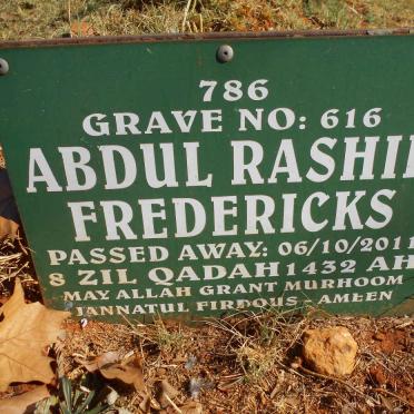 FREDERICKS Abdul Rashid -2011
