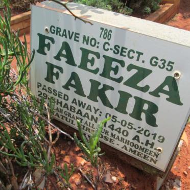 FAKIR Faeeza -2019