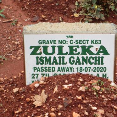 GANCHI Zuleka Ismail -2020