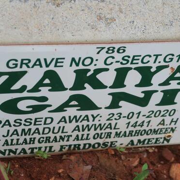GANI Zakiya -2020