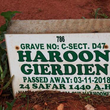 GIERDIEN Haroon -2018