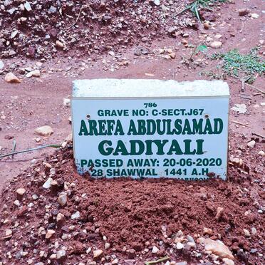 GADIYALI Arefa Abdulsamad -2020