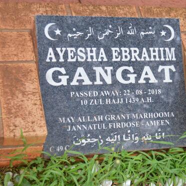 GANGAT Ayesha Ebrahim -2018