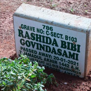 GOVINDASAMI Rashida Bibi -2021