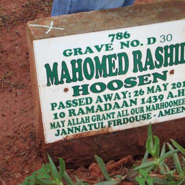 HOOSEN Mahomed Rashid -2018