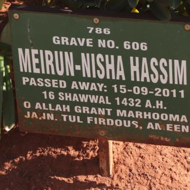 HASSIM Meirun-Nisha -2011