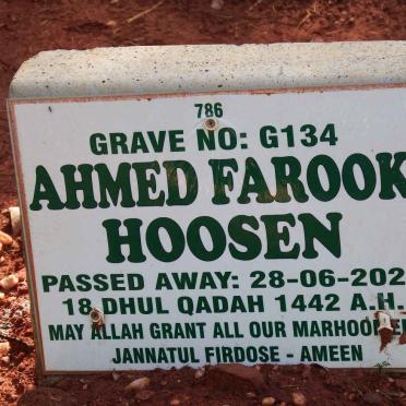 HOOSEN Ahmed Farook -2021