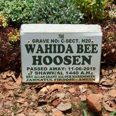 HOOSEN Wahida Bee -2019