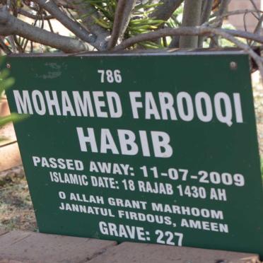 HABIB Mohamed Farooqi -2009