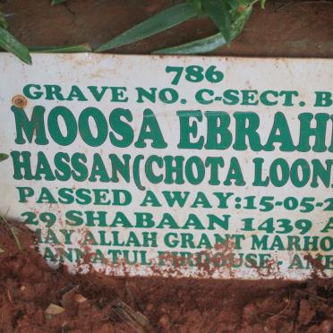 HASSAN Moosa Ebrahim -2018