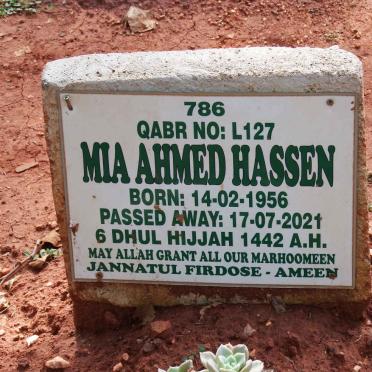 HASSEN Mia Ahmed 1956-2021
