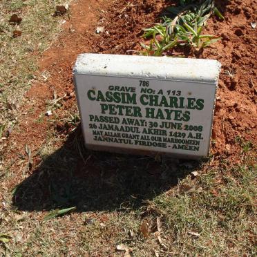 HAYES Cassim Charles Peter -2008