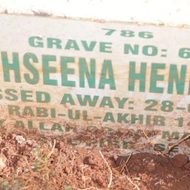 HENDRICKS Mohseena -2012