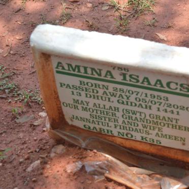 ISAACS Amina 1953-2020