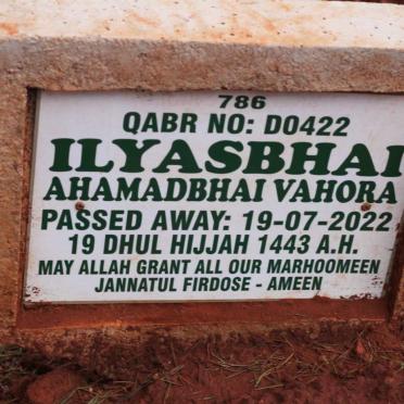 ILYASBHAI Ahamadbhai Vahora -2022