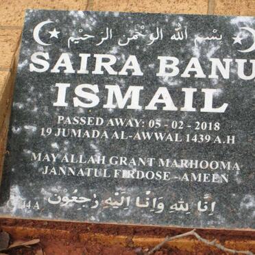 ISMAIL Saira Banu -2018