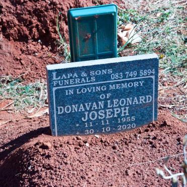 JOSEPH Donavan Leonard 1955-2020