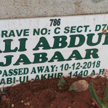 JABAAR Ali Abdul -2018