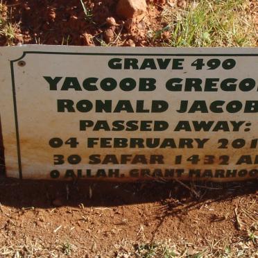 JACOBS Yacoob Gregory Ronald -2011