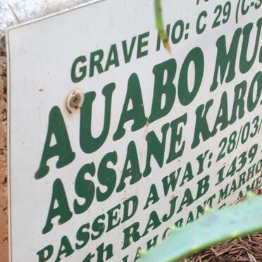 KAROLIA Auabo Mussa Assane -2018