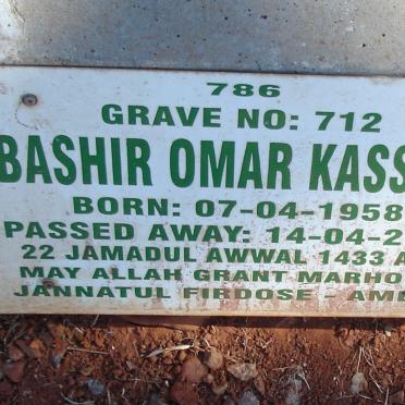 KASSAM Bashir Omar 1958-2012