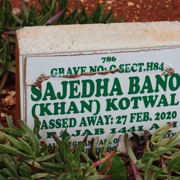 KOTWAL Sajedha Bano -2020