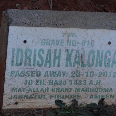 KALONGA Idrisah -2012