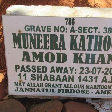 KHAN Muneera Kathoon Amod -2010