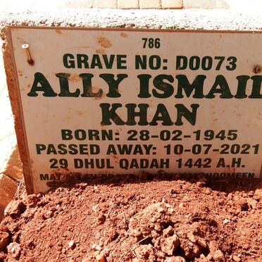 KHAN Ally Ismail 1945-2021
