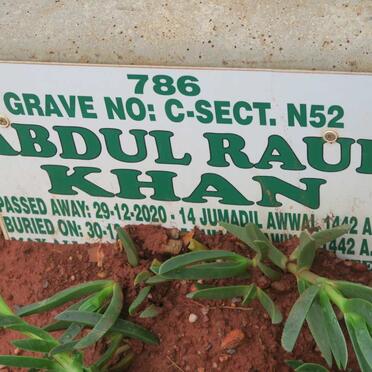 KHAN Abdul Rauf -2020