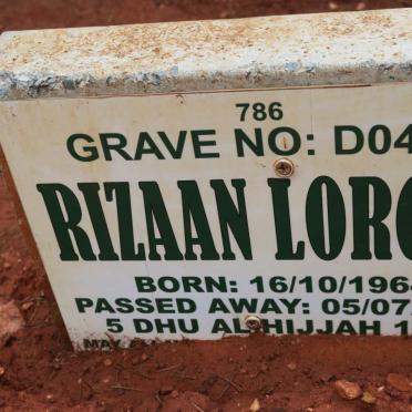 LORGAT Rizaan 1964-2022