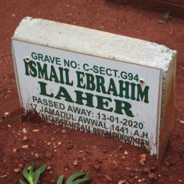 LAHER Ismail Ebrahim -2020