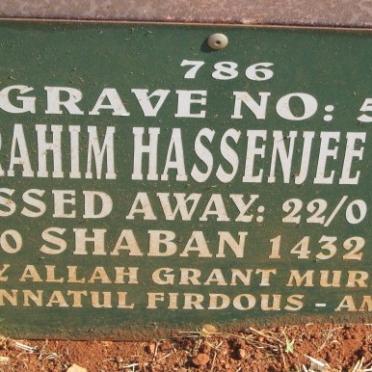 LAHER Ebrahim Hassenjee -2011