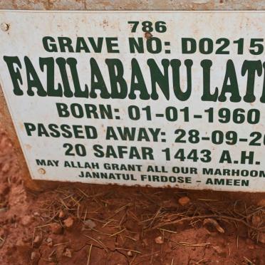 LATIFF Fazilabanu 1960-2021