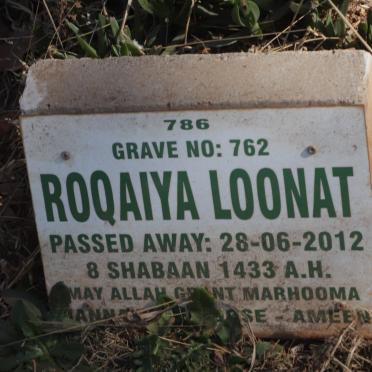 LOONAT Roqaiya -2012