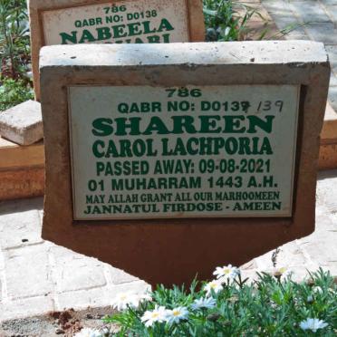 LACHPORIA Shareen Carol -2021