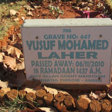 LAHER Yusuf Mohamed -2010