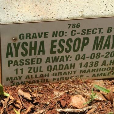 MAYET Aysha Essop -2017