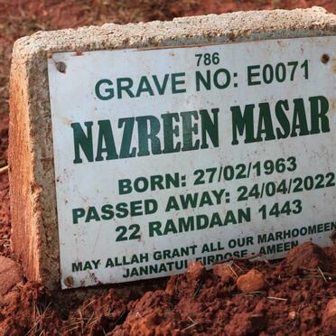 MASAR Nazreen 1963-2022