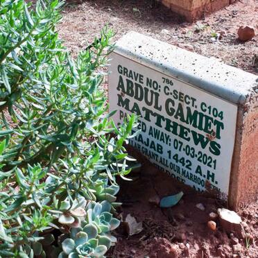 MATTHEWS Abdul Gamiet -2021