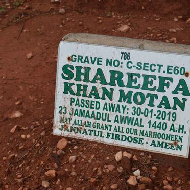MOTAN Shareefa Khan -2019