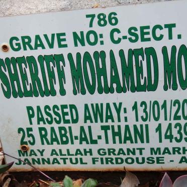 MOOSA Sheriff Mohamed -2018
