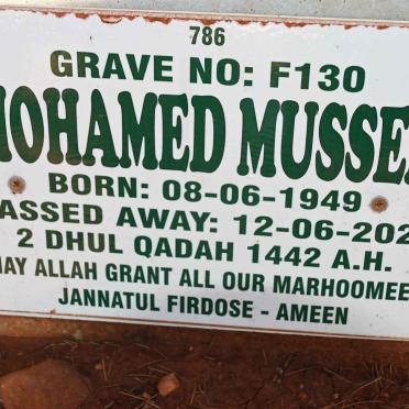 MUSSEH Mohamed 1949-2021