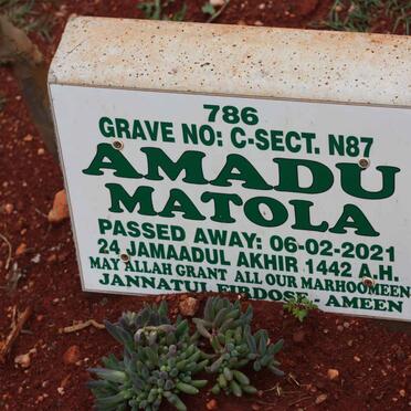 MATOLA Amadu -2021