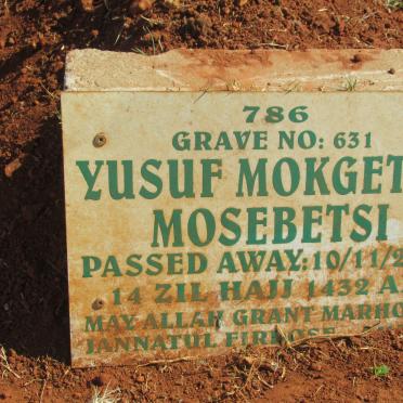 MOSEBETSI Yusuf Mokgethi -2011